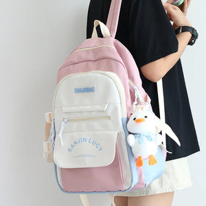 Girls School Backpack College Students Large Capacity Bag