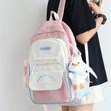 Girls School Backpack College Students Large Capacity Bag