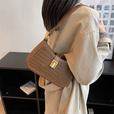 Crocodile Pattern Women's Messenger Shoulder Bag
