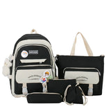 Girls Campus School Bag Set Large Capacity Backpacks for Students