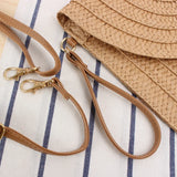Paper Braided Straw Bag Beach Crossbody Women's Handbag