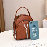 Women's Small Shoulder Bag Mini Tote Backpack for School Girls