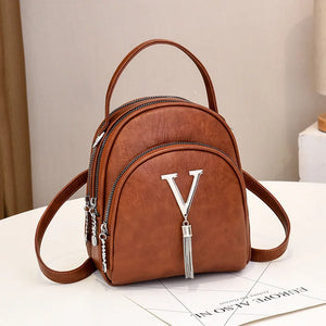 Women's Small Shoulder Bag Mini Tote Backpack for School Girls