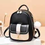 Women's Small Leather Shoulder Bag Soft Backpack