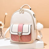 Women's Small Leather Shoulder Bag Soft Backpack