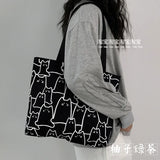 Women's Large Capacity Shoulder Bag for Students and Art, Casual Handbag