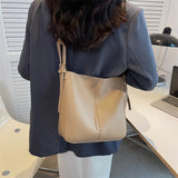 Women's Large Capacity Bucket Bag Casual Handbag