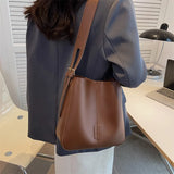Women's Large Capacity Bucket Bag Casual Handbag