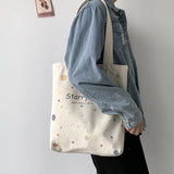 Women's Large Canvas Shoulder Bag