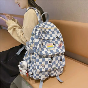 Girls' Astronaut Print Backpack - Large Capacity for School