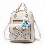Girls Shoulder Bag Bow School Backpack for Women