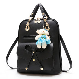 Girls Shoulder Bag Bow School Backpack for Women