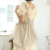 Large Capacity Nylon Shoulder Bag Casual Handbag Crossbody Shopping Bags