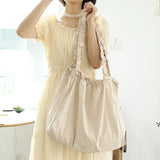 Large Capacity Nylon Shoulder Bag Casual Handbag Crossbody Shopping Bags