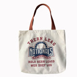 Large Capacity Travel Canvas Women's Shoulder Bag Letters Ins Art