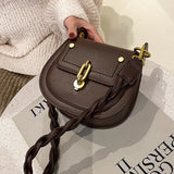 Retro Saddle Bag Crossbody Handbag for Women