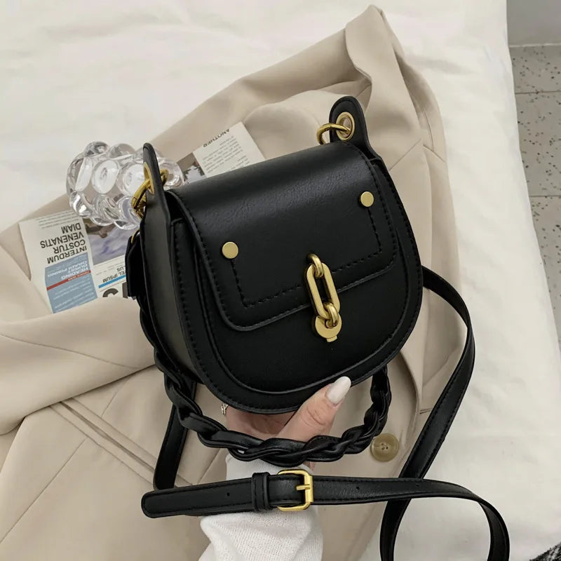 Retro Saddle Bag Crossbody Handbag for Women