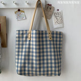 Literature Art Style Canvas Shoulder Bag Large Capacity for Women