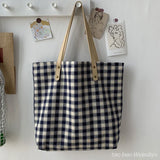 Literature Art Style Canvas Shoulder Bag Large Capacity for Women