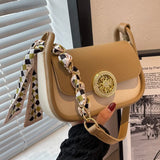 Women's Texture Messenger Bag Small Square Crossbody Bags