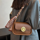 Women's Texture Messenger Bag Small Square Crossbody Bags