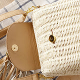 Rattan Small Fresh Sling Straw Bag Beach Vacation Woven Shoulder Bag