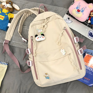 Girls Shoulder Bag College Backpack Large Capacity
