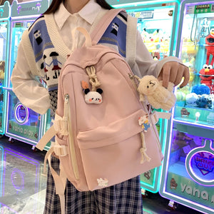 Girls Shoulder Bag College Backpack Large Capacity