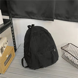 Girls Canvas School College Backpack Harajuku Style