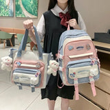 Girl's Schoolbag with Large Capacity for Primary Students