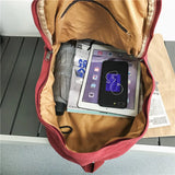 Female Travel Shoulder Bags Harajuku College Students Washed Canvas Backpacks