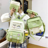 Girls School Backpack Soft Bag with Adjustable Strap