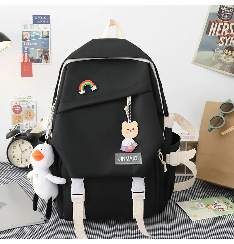 Teenager Girls Large Capacity School Backpacks for Boys Bookbag