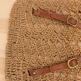 Women's Straw Backpack Beach Bag Handbag