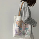 Women's Canvas Shoulder Bag Harajuku Ulzzang Large Capacity