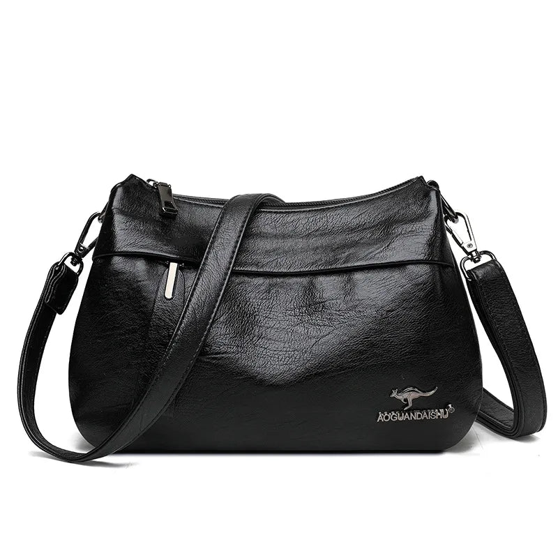 Soft Leather Crossbody Bags for Women Large Capacity Shoulder Bags