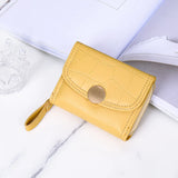 Women's Crocodile Wallet with Zipper Closure