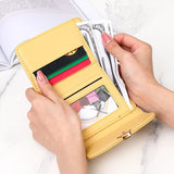 Women's Crocodile Wallet with Zipper Closure