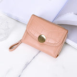 Women's Crocodile Wallet with Zipper Closure