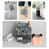 Multifunction Travel Bag with Shoe Storage Cosmetic Organizer