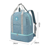 Women Gym Backpack Shoulder Bag with Independent Shoes Compartment