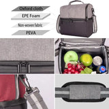 Insulated Dual Compartment Lunch Bag for Men/Women
