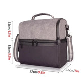 Insulated Dual Compartment Lunch Bag for Men/Women