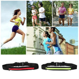 Dual Pocket Running Belt Phone Pouch Waist Bag Outdoor Sports Travel Fanny Pack