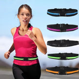 Dual Pocket Running Belt Phone Pouch Waist Bag Outdoor Sports Travel Fanny Pack