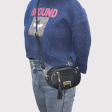 Women's Waist Bag Shoulder Messenger Tassel Chest Bag