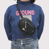 Women's Waist Bag Shoulder Messenger Tassel Chest Bag