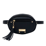 Women's Waist Bag Shoulder Messenger Tassel Chest Bag