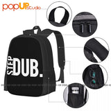 Dubstep Backpack Large Capacity Travel Portable Gym Tote Bag