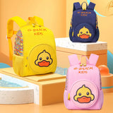 Duck Cartoon Kids Schoolbag Boy Girl Backpack Large Waterproof